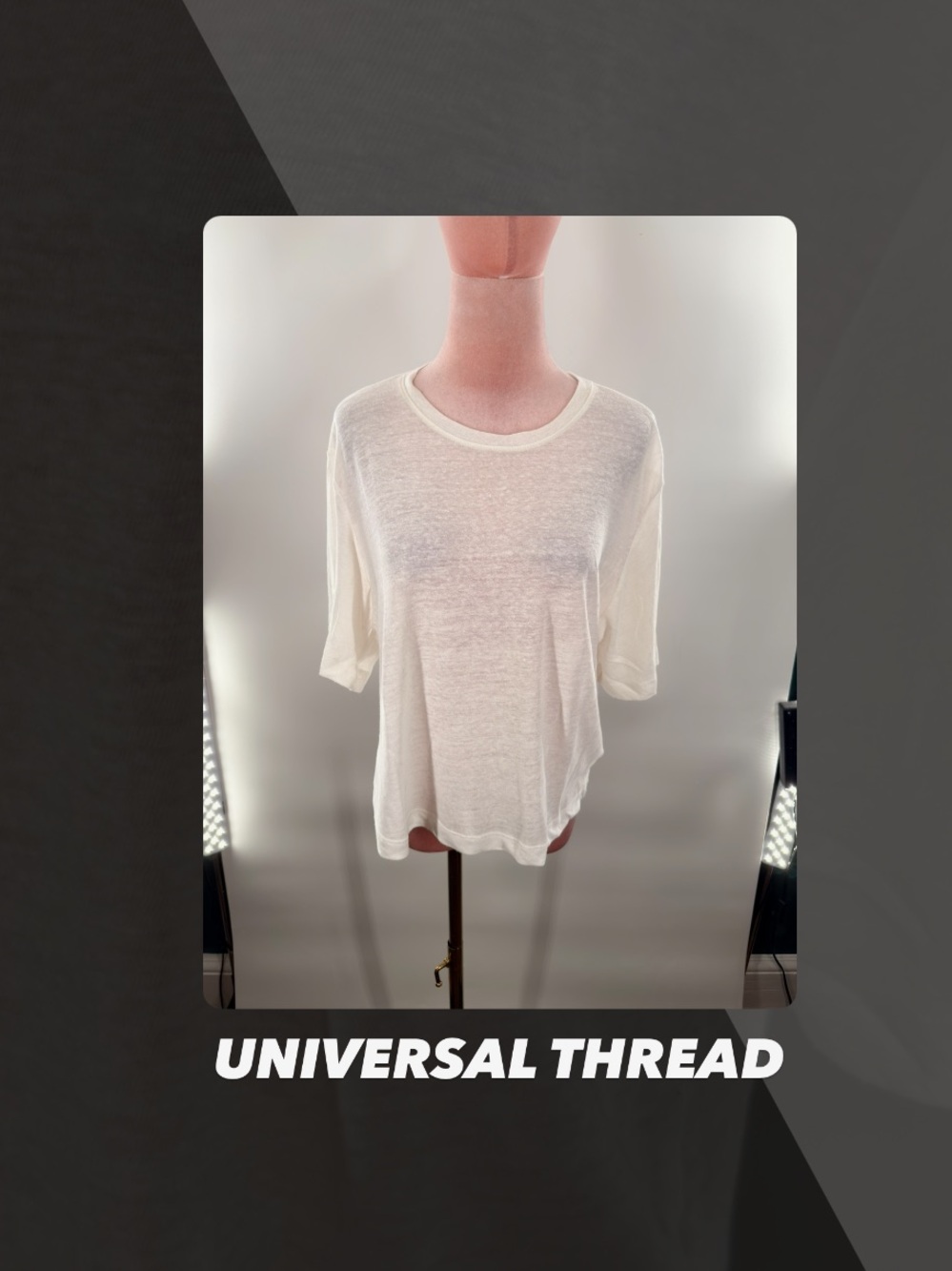 EUC Universal Thread Slub Textured Tee Shirt
